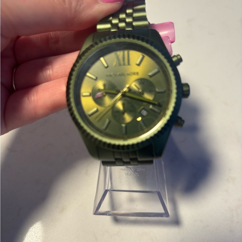 Michael Kors Green Chronograph Watch